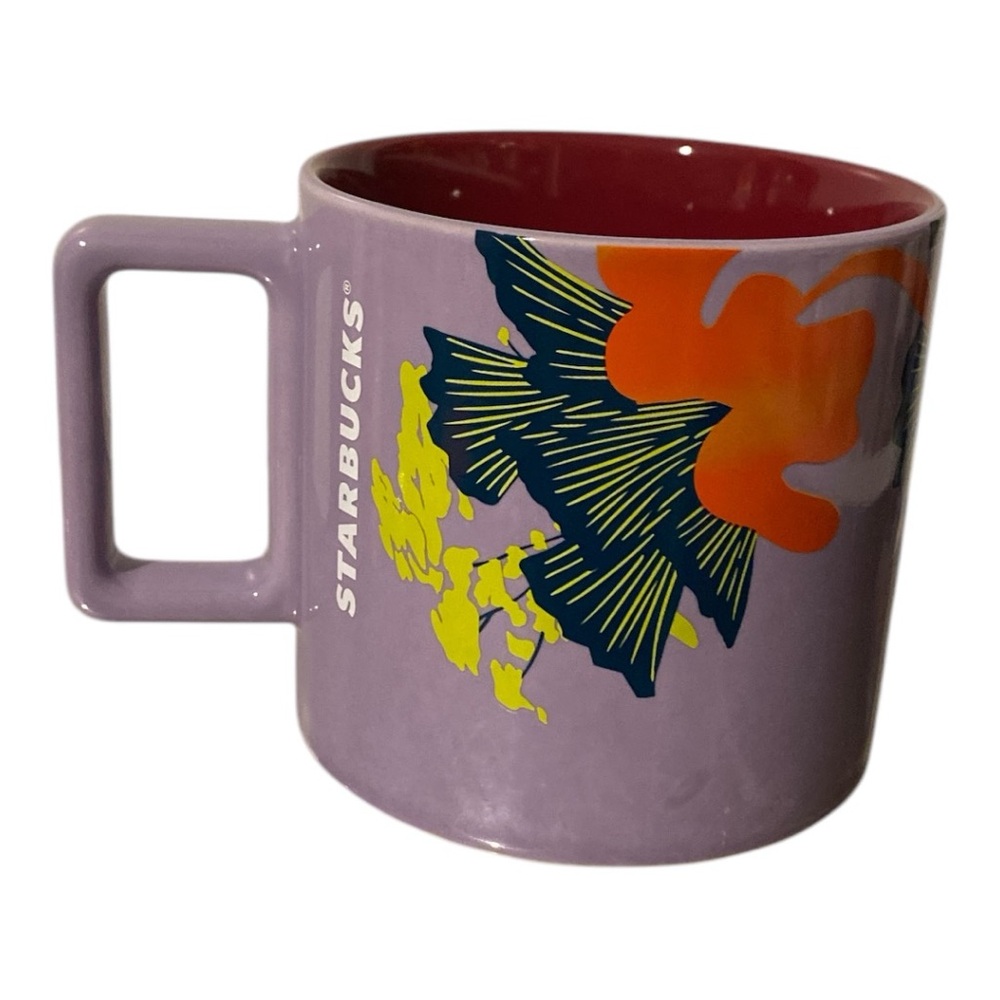 Starbucks 2023 Lilac Purple Jellyfish & Parasols Ceramic Mug